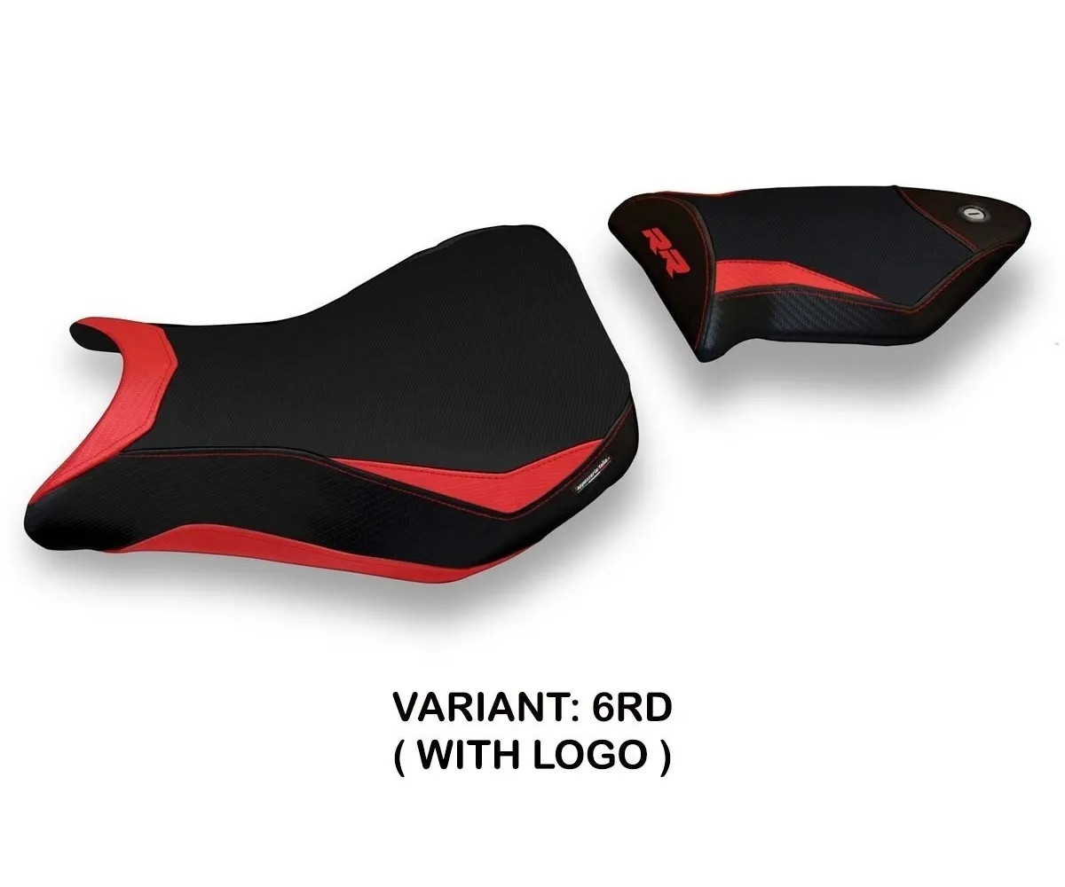 Seat saddle cover Baku 2 Red (RD) TPZ Italia for BMW S 1000 RR 2012 > 2014 CE