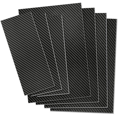 Kalolary Carbon Fiber Sheet 250 X 100 X2 MM,3K Real Carbon Fiber Board Plate ...
