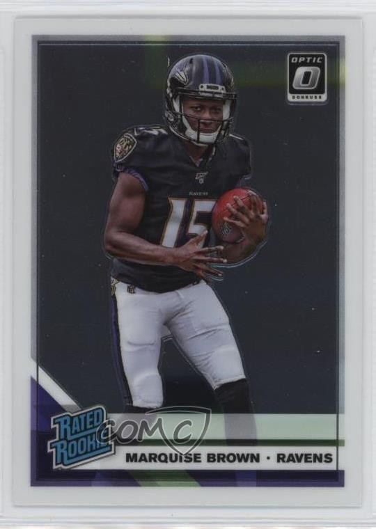2019 Panini Donruss Optic Rated Rookie Marquise Brown #162 yq2