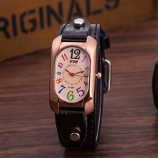 1pc Trendy Fashion Colorful Digital Daily Wear Quartz Watch