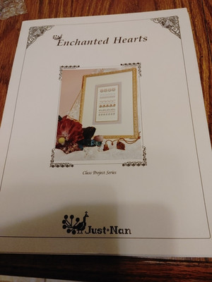 Just Nan ENCHANTED HEARTS Counted Cross Stitch Pattern ONLY w/ Diagrams