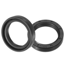 2 x Oil Seal TC 25mm x 34mm x 7mm Nitrile Rubber Cover Double Lip Black
