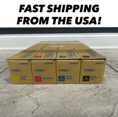 Konica Minolta TN328 TN626 Toner Set BCMY bizhub C250i C300i C360i NEW 4 Pack