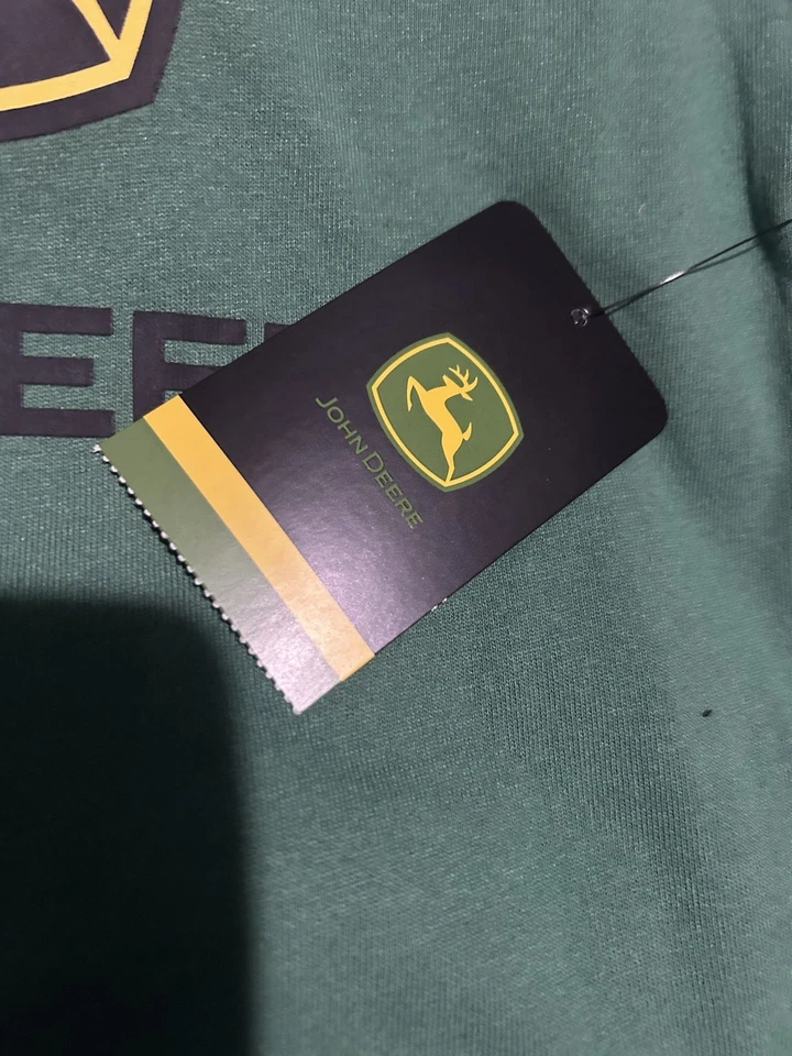 John Deere Boys Youth Size 8 Cotton Deer Tractor T-Shirt Short Sleeve Pullover - Image 4 of 4