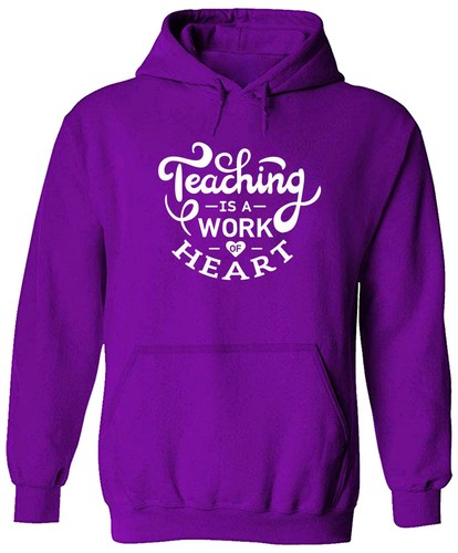 Teaching is a Work of Heart Sudadera con Capucha Suéter Pullover Regreso a la Escuela Sentido - Imagen 6 de 13