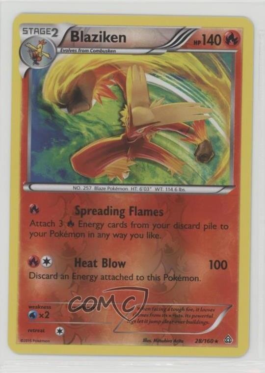 Blaziken Reverse Foil Pokémon XY Primal Clash #28 6jx