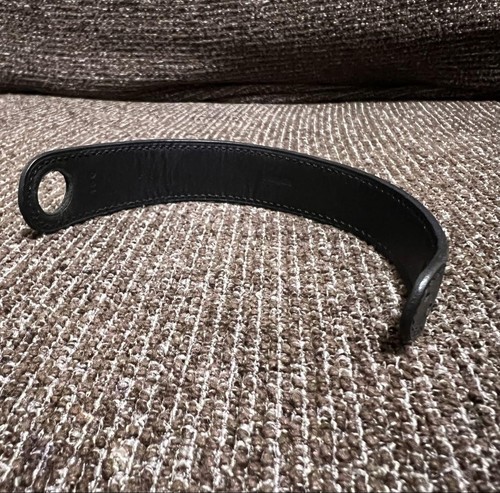Hermes Black Leather Bracelet Band 18.5cm 7.3in Vintage 2006 J Stamp Unisex JPN - 第 10/10 張圖片