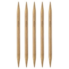 5Pcs Bamboo Knitting Needles Double Pointed Size US 15 10mm 7.9 Inch 20cm 