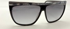 Vintage Head 862 Black Silver Oval Oversized Sunglasses W/ NEW LENSES