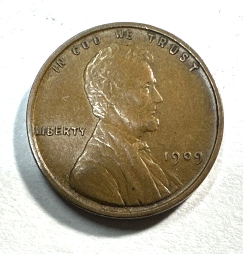1909 VDB Lincoln Cent 116 AU