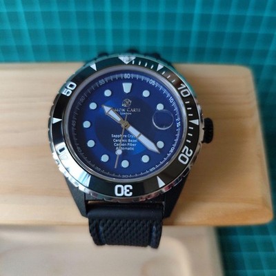 Simon Carter Automatic & Manual Winding Watch Blue SPR8215 From Japan