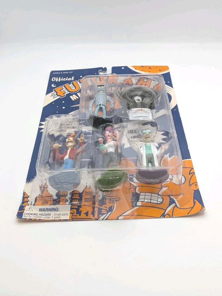 Juego de figuras coleccionables de metal Futurama, Rocket USA 2000 Foto 3 de 4