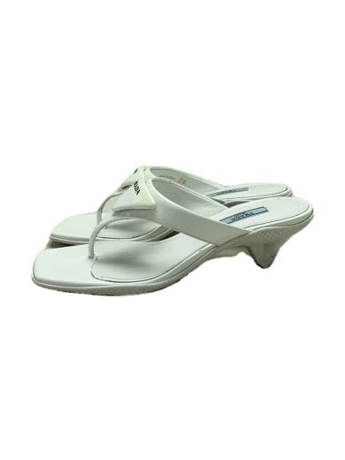 PRADA/sandals/36/WHT/triangle logo sandals// | eBay