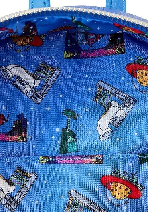 ?HP???LOUNGEFLY: Toy Story Pizza Planet Space Backpack Toy Story Pizza Planet Space Entry Mini Loungefly Backpack  main image 4