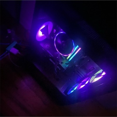 Intel Core Gaming Tower Desktop PC NVIDIA GeForce RTX RGB Lighting Glass Panel