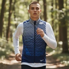 Nike Small - Nike Running AeroLoft Reflective Lightweight Down Vest 859208-429