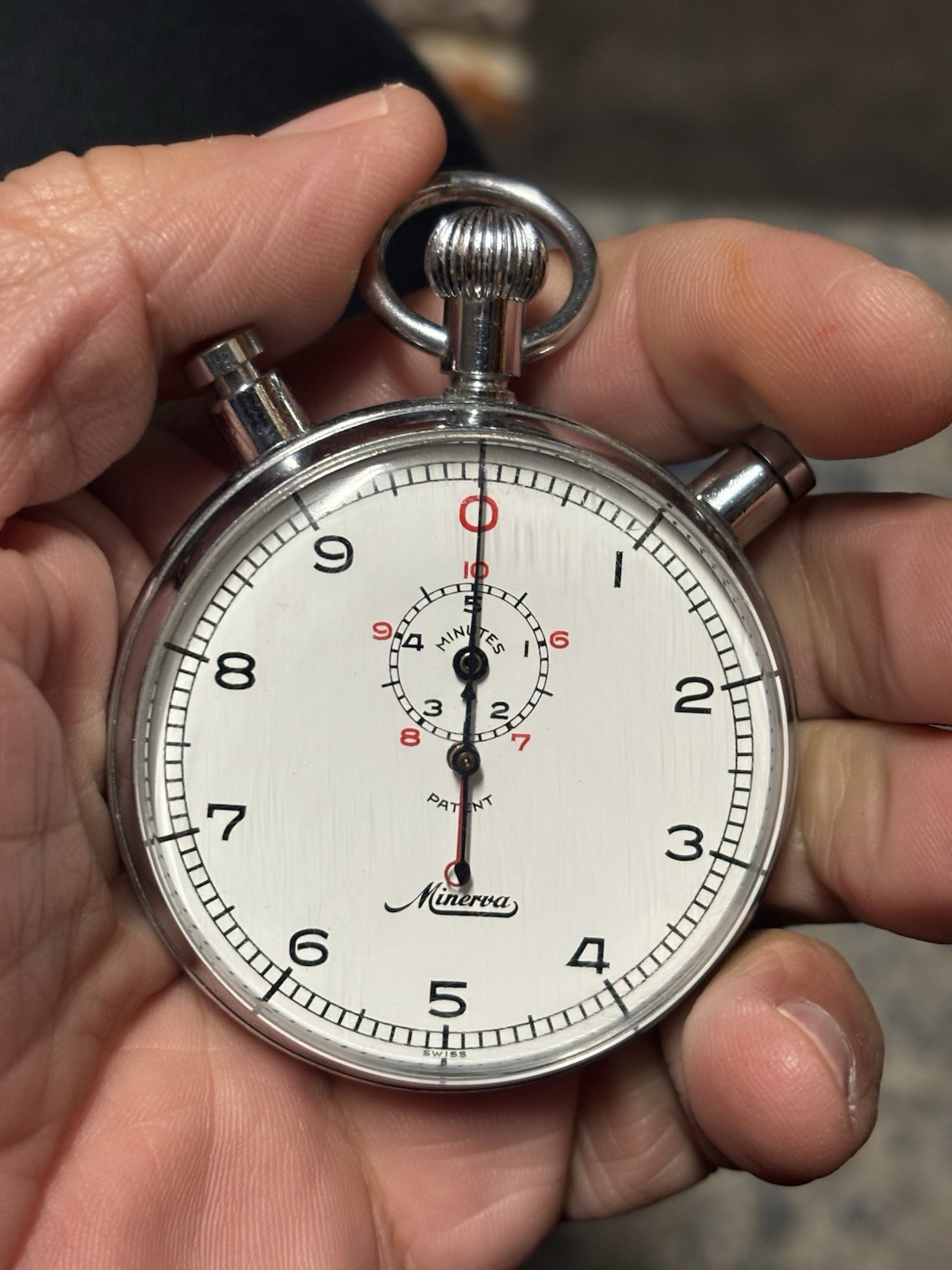 RARE MINERVA MECHANICAL SPLIT TIMER RATTRAPANTE V… - image 1