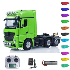 1/14 6*6 RC Tractor Truck 3363 Lorry Car 540 Brushed Motor 60A ESC Openable Door