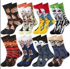 Horror character socks set of 8.