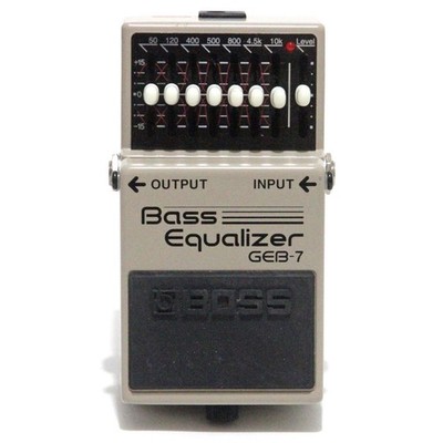 Boss GEB-7 Bass Equalizer Hergestellt in Taiwan Effektpedal für Bassgitarre