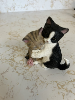 Lenox Kitty Sweethearts Resin Figurine Kittens Hugging Cats Collection Handcraft