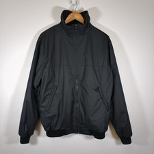 Musto Snugs Jacket Mens Medium Black Fleece Lined Bomber Sailing Coat