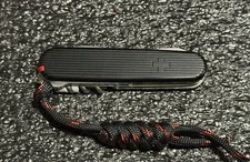 Victorinox Golfer 91mm w/Custom Swiss Bianco Black Alox Ribbed Aluminum Scales