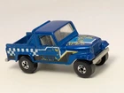 Vintage 1982 Hot Wheels Trailbusters #13 Blue Jeep Scrambler 1/64 Diecast Mattel