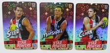 2022 AFL Team Coach "STAR POWERS" Cards:  ST KILDA (Saints) x 3