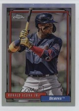 2021 Topps Update 1992 Topps Redux Chrome Ronald Acuna Jr #TC92-6 16kt