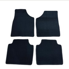 Custom Front Rear Black Velour Carpet Floor Mat Fits Chevy Impala 2014-2018