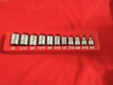 Snap On 211fy 38 Dr. 11pc Clean Nos New Condition Sae Shallow 12pt Socket Set Snap On 211fy 38 Dr. 11pc Clean Nos New Condition Sae Shallow 12pt Socket Set