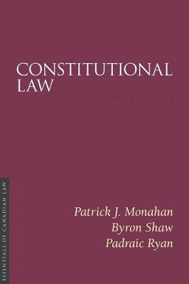 Constitutional Law, 5/e - 9781552214404