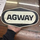VINTAGE AGWAY TIN FARM FEED STORE SIGN FENCE SILO BARN 10”x5”