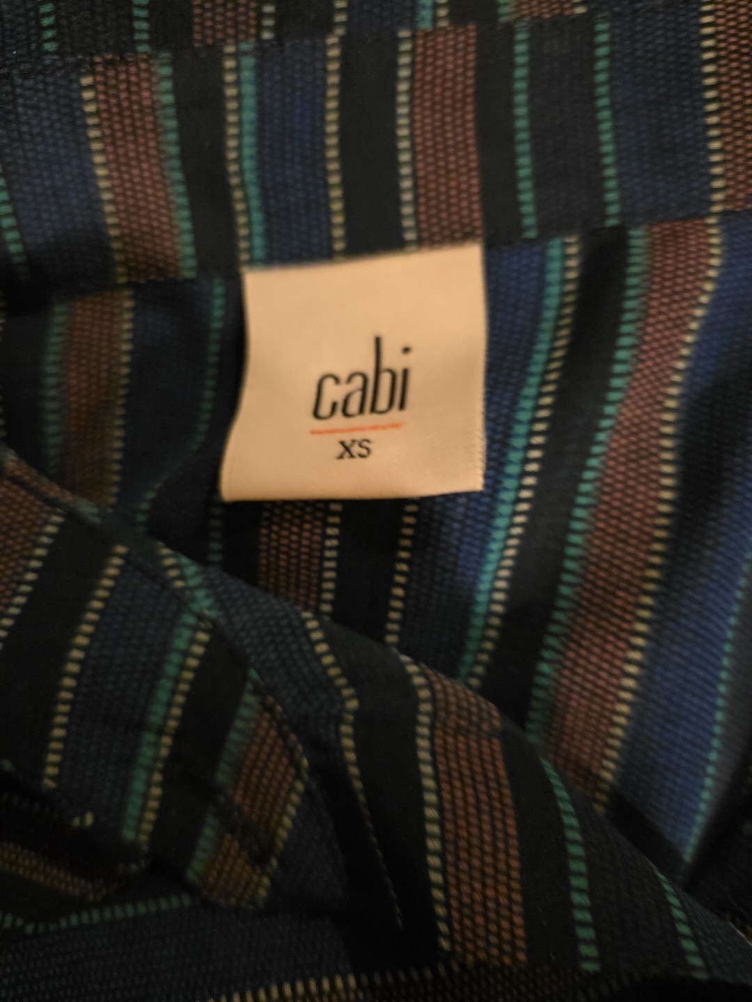 CABI MULTICOLORED STRIPED BUTTON DOWN BLOUSE, SIZ… - image 9
