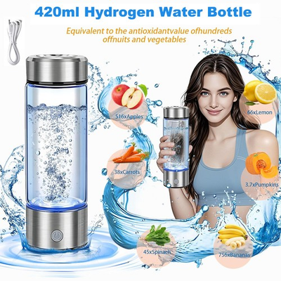 #ad Portable Hydrogen Water Bottle Hydrogen Aqua Daily Equivalently Anti Oxidant US $168.30