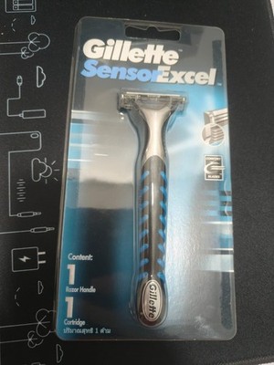 Gillette Sensor Excel Razor Handle Twin Blade Manual  1 Cartridge