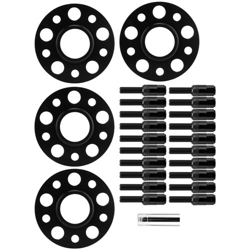 (Black)Hub Modification 15mm + 20mm Replacement Wheel Spacers 5x112 For Auto - Bild 16 von 22
