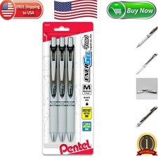 Elegant 3-Pack EnerGel Pearl Retractable Gel Pens - 0.7mm Medium Point