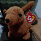 Ty Beanie Baby Weenie Dachshund Dog Plush 1995 Vintage, Ages 3+