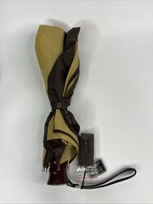 Vintage Totes Brown Multi Color Adults Umbrella New Old Stock NOS