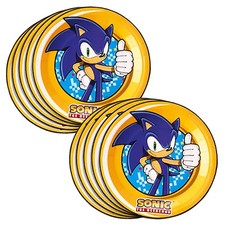 Sonic The Hedgehog Birthday Party Large Paper Plates 10 Pieces