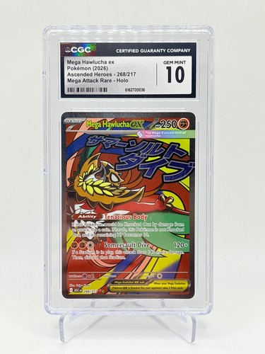 Mega Hawlucha ex graded CGC 10 for sale on eBay