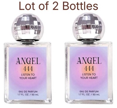 2 Bottles Tru Fragrance Angel 444 Listen To Your Heart Perfume EDP Spray 1.7 Oz