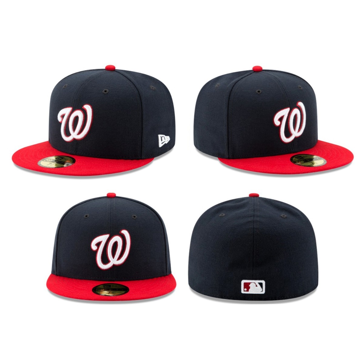 Casquette New Era 59FIFTY Washington Nationals – Rouge – Taille 7 1/4 – Neuve