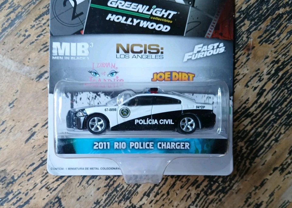 RARE Greenlight Hollywood Fast & Furious Rio Police DODGE CHARGER Brazil Excl. - Image 2 of 4