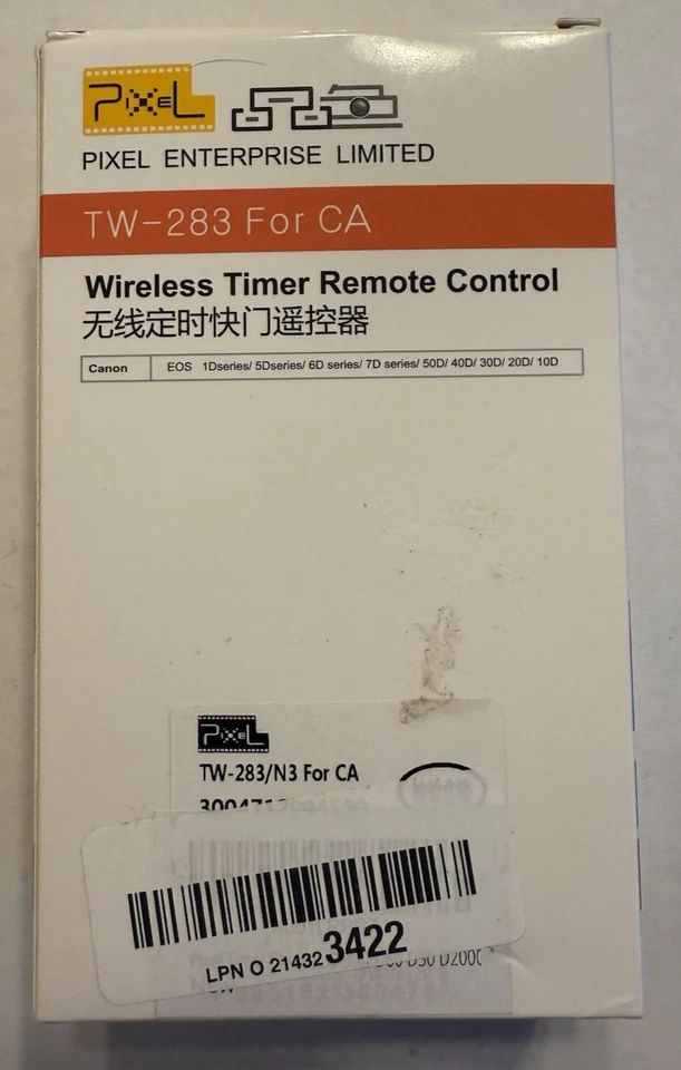 Pixel Pro TW-283 Wireless Timer Remote Control Shutter Release Sony Camera Photo - Image 3 of 4
