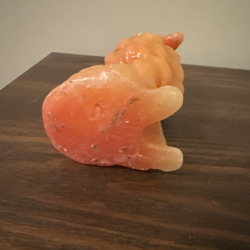 Collie Dog 6" Wax Candle Unscented Caramel Amber Tone Vintage Never Burned - Picture 7 of 7