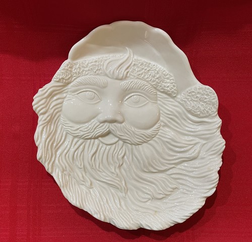 Mikasa Portabiscotti Volto di Babbo Natale - Porcellana Bianca Eleganza Vacanze - Vintage - Foto 10 di 12