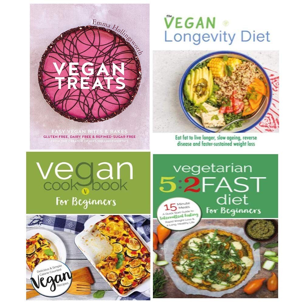 Emma Hollingsworth, Iota Unisex Vegan Treats, The Vegan Longevity Diet, Vegan Cookbook For Beginners & More 4 Books Collection Set - Non Fiction - Paperback - Image 2